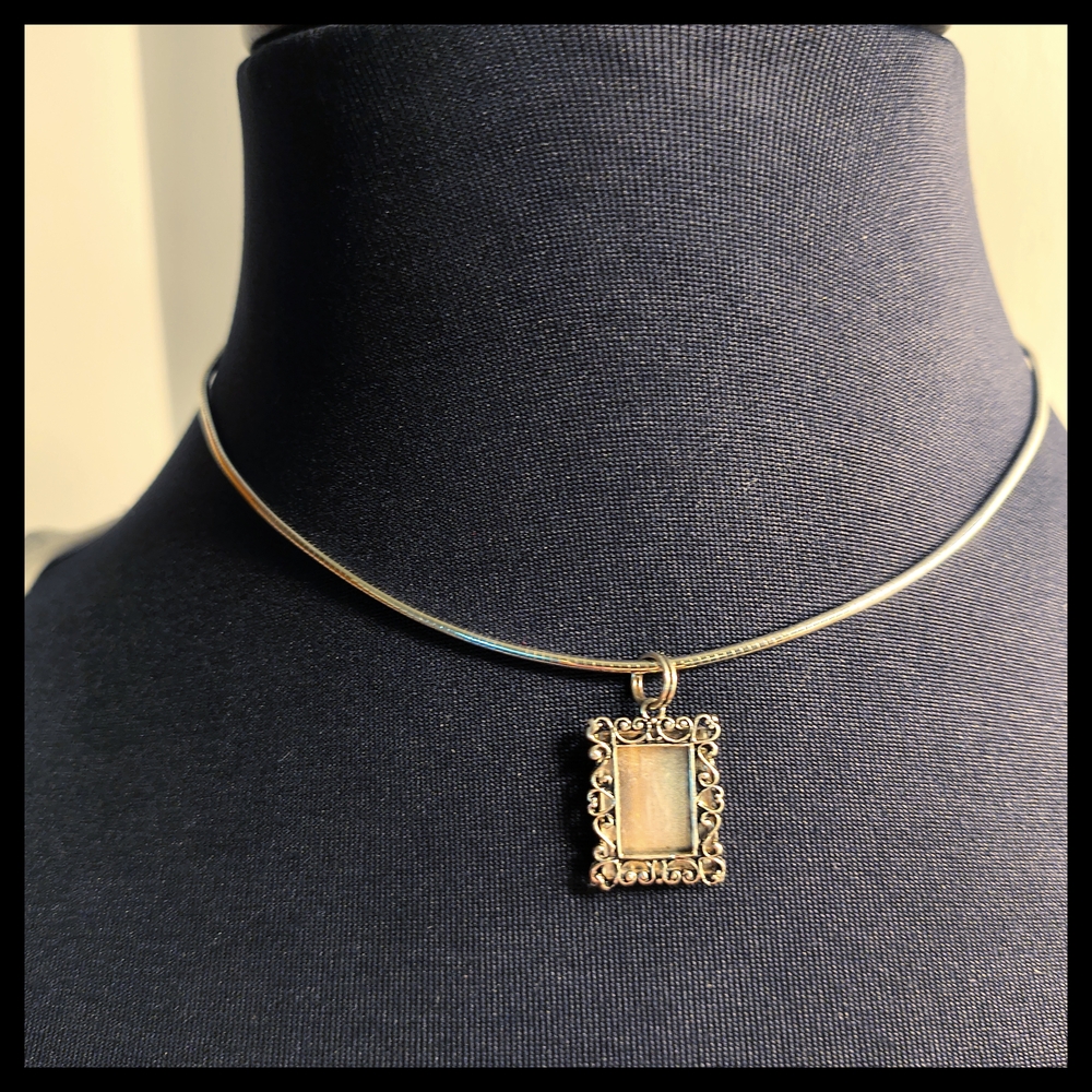 📸 Vtg. Sterling Silver Picture Frame Charm Pendants